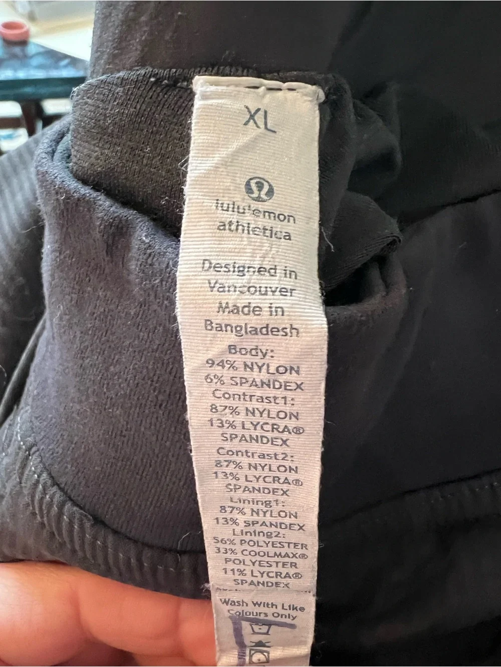 Lululemon Men's Seawall Track Pant Sz XL Black/Gray Athleisure Gorpcore Comfy
